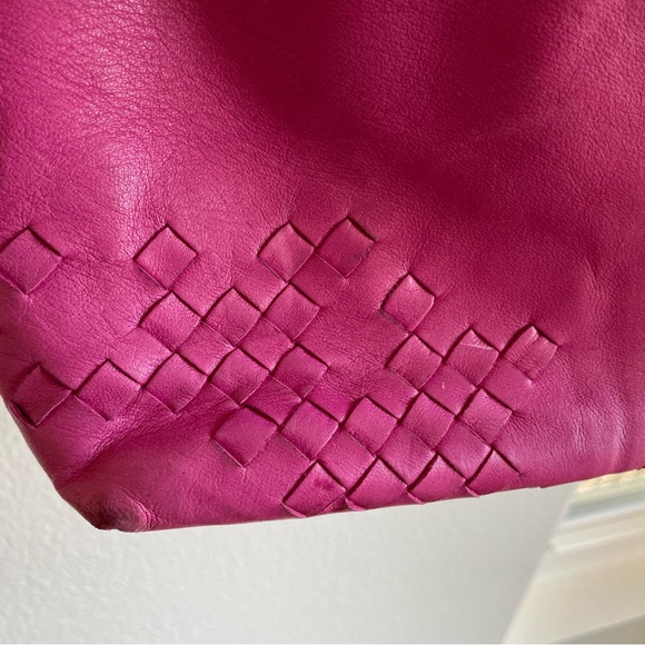 Bottega Veneta Intrecciato Hot Pink Buttery Soft Leather Tote Bag - Picture 12 of 15